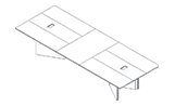 Mingrui Office Desk dimensions