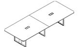 Linz Ⅱ Meeting Table dimensions