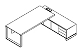 Linz Ⅱ Office Desk dimensions